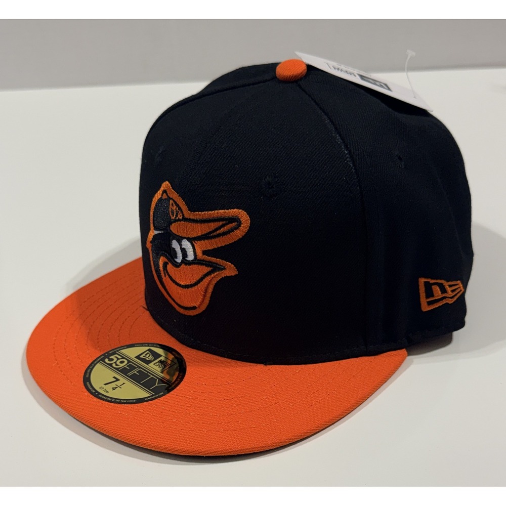 NEW ERA 59FIFTY - Fitted Baltimore Orioles Cooperstown Hat - Size 7 1/4 - NEW